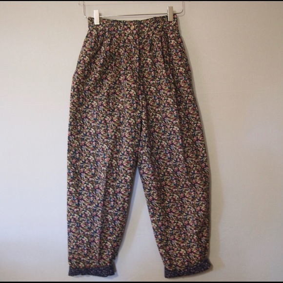 Talbots 80’s vintage floral pants 💐 - Picture 2 of 8